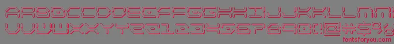 kaylon3d Font – Red Fonts on Gray Background