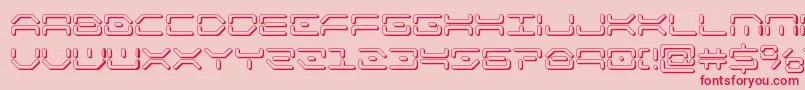 kaylon3d Font – Red Fonts on Pink Background