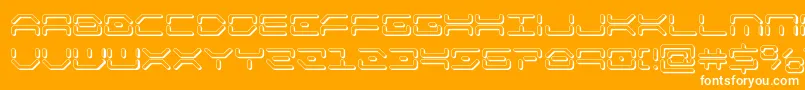 kaylon3d Font – White Fonts on Orange Background