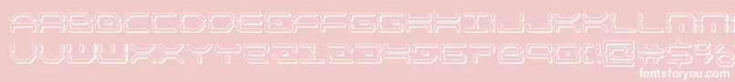 kaylon3d-Schriftart – Weiße Schriften auf rosa Hintergrund