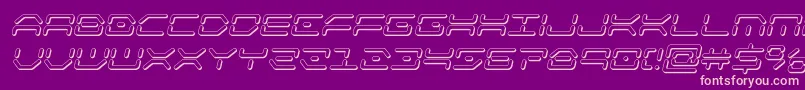 Шрифт kaylon3dital – розовые шрифты на фиолетовом фоне