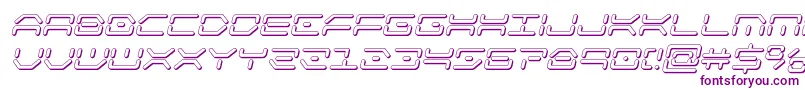 kaylon3dital-fontti – violetit fontit valkoisella taustalla
