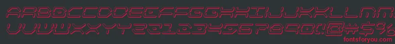 kaylon3dital Font – Red Fonts on Black Background