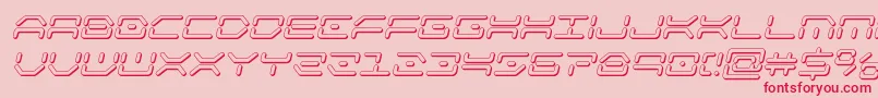 kaylon3dital-Schriftart – Rote Schriften auf rosa Hintergrund