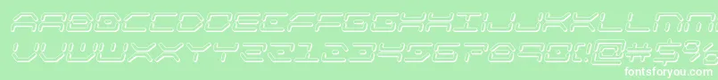 kaylon3dital Font – White Fonts on Green Background