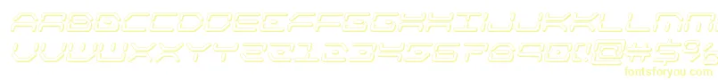 kaylon3dital-fontti – keltaiset fontit valkoisella taustalla