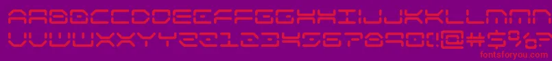 kaylonbold Font – Red Fonts on Purple Background