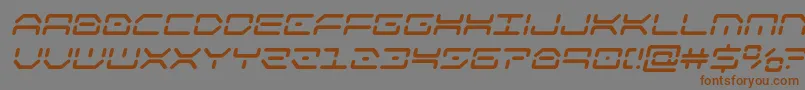 kaylonboldital Font – Brown Fonts on Gray Background