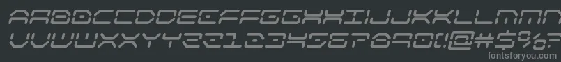 kaylonboldital Font – Gray Fonts on Black Background
