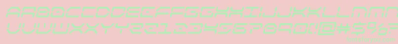 kaylonboldital Font – Green Fonts on Pink Background