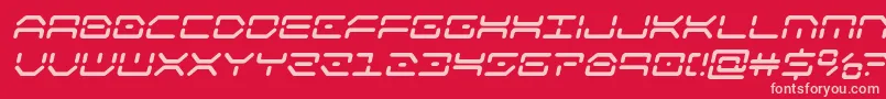 kaylonboldital Font – Pink Fonts on Red Background