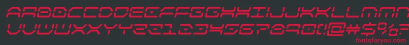 kaylonboldital Font – Red Fonts on Black Background