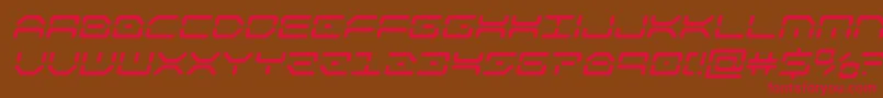 kaylonboldital Font – Red Fonts on Brown Background