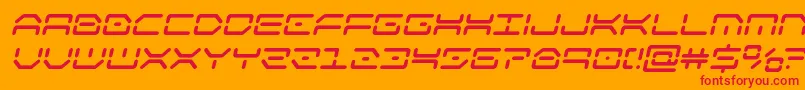 kaylonboldital Font – Red Fonts on Orange Background