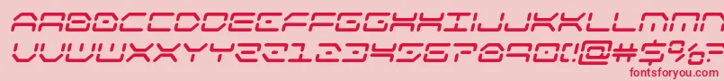 kaylonboldital Font – Red Fonts on Pink Background