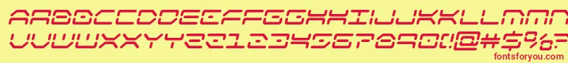 kaylonboldital Font – Red Fonts on Yellow Background