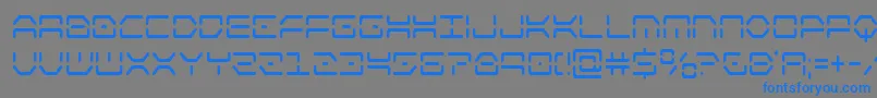 kayloncond Font – Blue Fonts on Gray Background