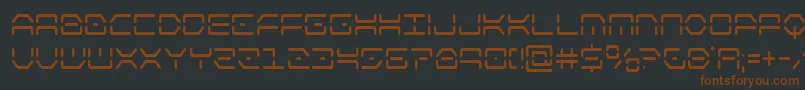 kayloncond Font – Brown Fonts on Black Background