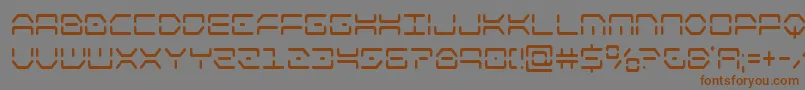 kayloncond Font – Brown Fonts on Gray Background