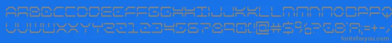 kayloncond Font – Gray Fonts on Blue Background