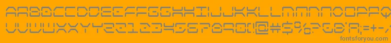 kayloncond Font – Gray Fonts on Orange Background