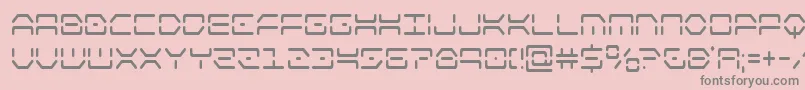 kayloncond Font – Gray Fonts on Pink Background