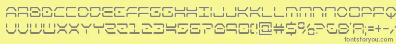 kayloncond Font – Gray Fonts on Yellow Background