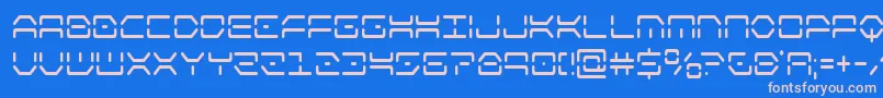 フォントkayloncond – ピンクの文字、青い背景