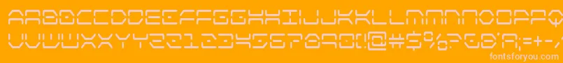kayloncond Font – Pink Fonts on Orange Background