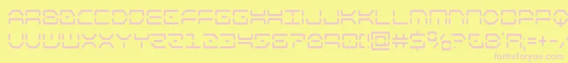 kayloncond Font – Pink Fonts on Yellow Background