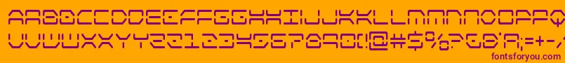 kayloncond Font – Purple Fonts on Orange Background