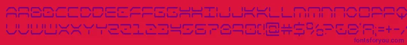 kayloncond Font – Purple Fonts on Red Background