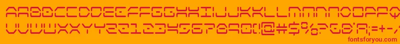 kayloncond Font – Red Fonts on Orange Background