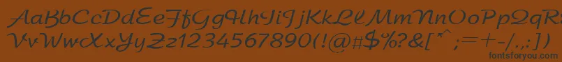 SanasoftArbat.Kz Font – Black Fonts on Brown Background