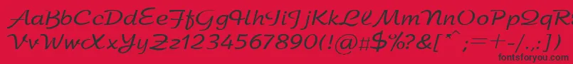 SanasoftArbat.Kz Font – Black Fonts on Red Background