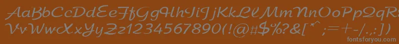 SanasoftArbat.Kz Font – Gray Fonts on Brown Background