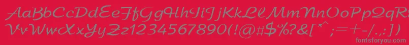 SanasoftArbat.Kz Font – Gray Fonts on Red Background