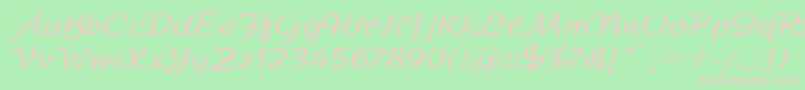 SanasoftArbat.Kz Font – Pink Fonts on Green Background