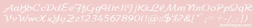 SanasoftArbat.Kz Font – White Fonts on Pink Background