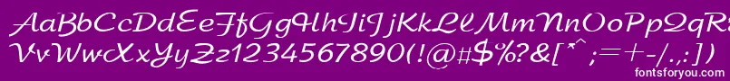 SanasoftArbat.Kz Font – White Fonts on Purple Background