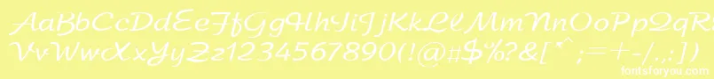 SanasoftArbat.Kz Font – White Fonts on Yellow Background