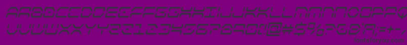 kayloncondital Font – Black Fonts on Purple Background