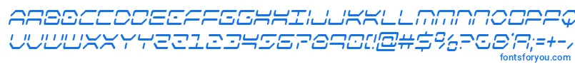 Шрифт kayloncondital – синие шрифты на белом фоне