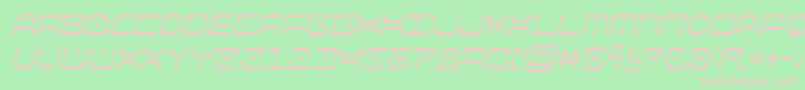 kayloncondital Font – Pink Fonts on Green Background