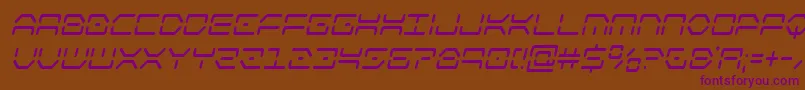 Шрифт kayloncondital – фиолетовые шрифты на коричневом фоне