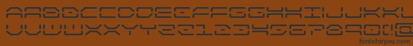 kaylonexpand Font – Black Fonts on Brown Background