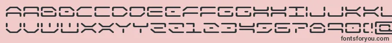 kaylonexpand Font – Black Fonts on Pink Background