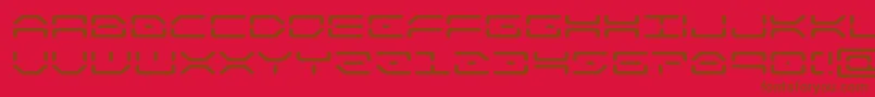 kaylonexpand Font – Brown Fonts on Red Background