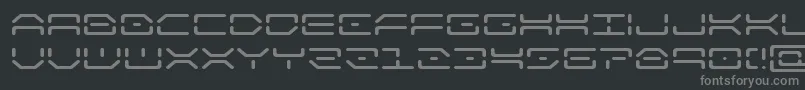 Czcionka kaylonexpand – szare czcionki na czarnym tle
