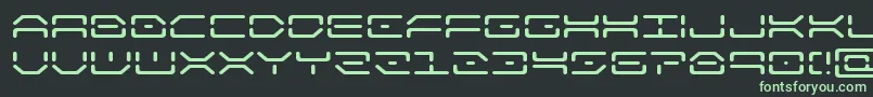 Czcionka kaylonexpand – zielone czcionki na czarnym tle